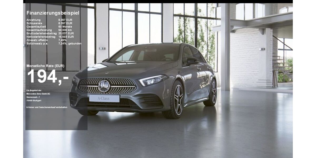 Mercedes-Benz A 180 88.391 km 23.490 &euro; Lübeck 23556